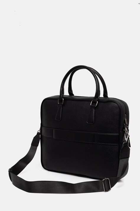 Aldo torba na laptopa męska z imitacji skóry BRION czarna 14336808