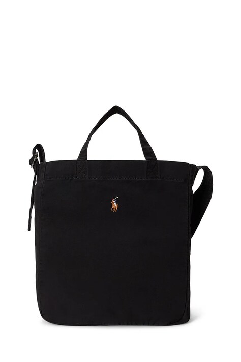 Polo Ralph Lauren torba męska bawełniana czarna 405967606