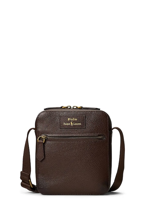 Polo Ralph Lauren saszetka na ramię męska skórzana brązowa 405974608