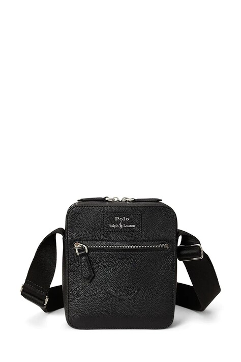 Polo Ralph Lauren saszetka na ramię męska skórzana czarna 405974608