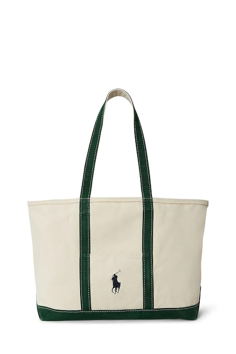 Polo Ralph Lauren torba materiałowa męska bawełniana beżowa 405P02124