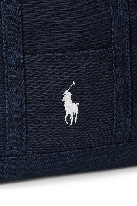 Polo Ralph Lauren тканинна сумка чоловіча бавовняна — SS26-TOM06M, темно-синій — фото 5