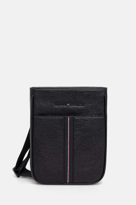 Tommy Hilfiger saszetka na ramię męska z imitacji skóry czarna AM0AM14169