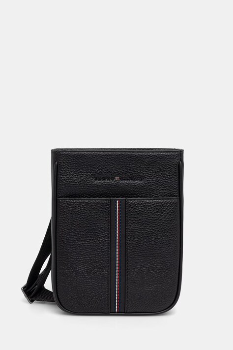 Tommy Hilfiger saszetka na ramię męska z imitacji skóry czarna AM0AM14169