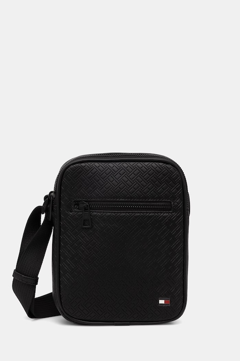 Tommy Hilfiger vrecko pánske z imitácie kože čierne AM0AM14193