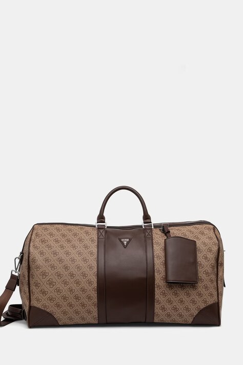 Guess torba podróżna męska z imitacji skóry MILANO beżowa TMMILL P6235