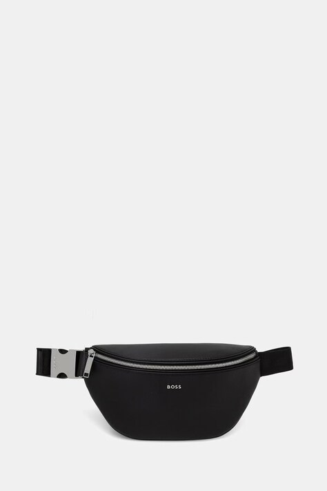 BOSS nerka na ramię męska skórzana czarna 50563859