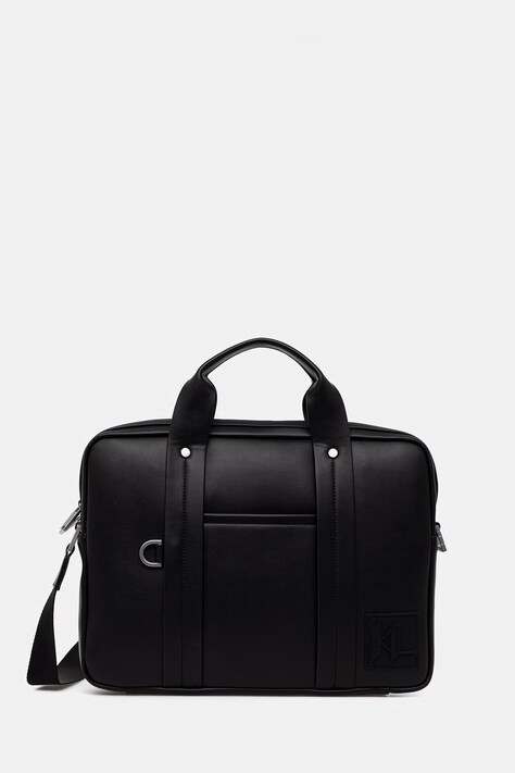 Karl Lagerfeld aktovka mužská z imitace kůže černá B2M30191