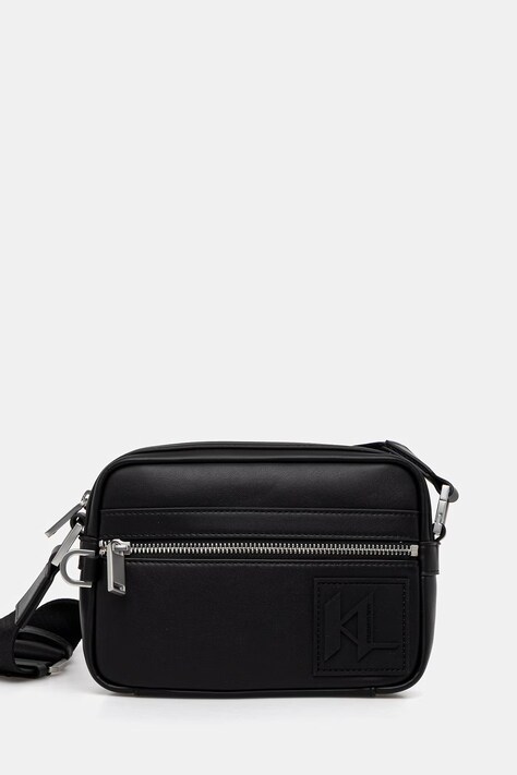 Karl Lagerfeld saszetka męska z imitacji skóry czarna B2M30186