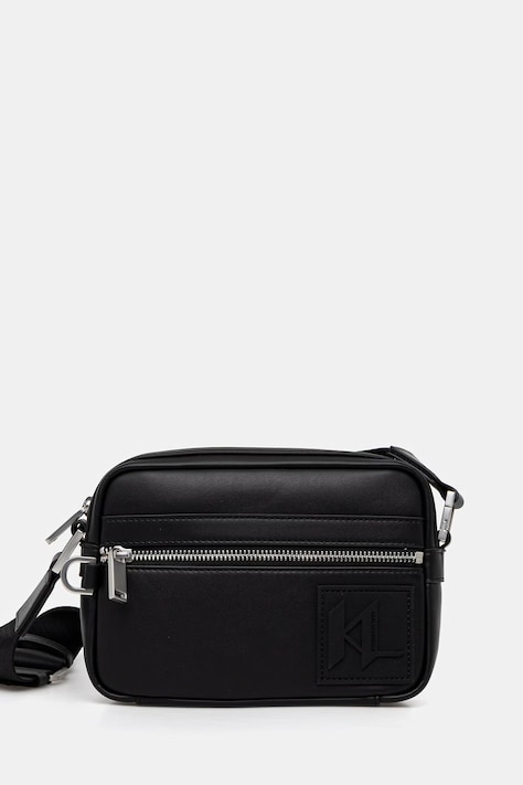 Karl Lagerfeld saszetka męska z imitacji skóry czarna B2M30186