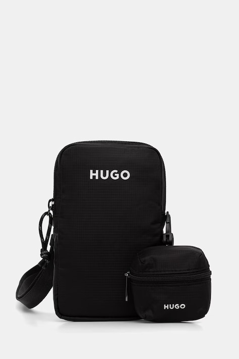 HUGO saszetka wodoodporna męska EVERETT PHONE HOLDER czarna 50563513