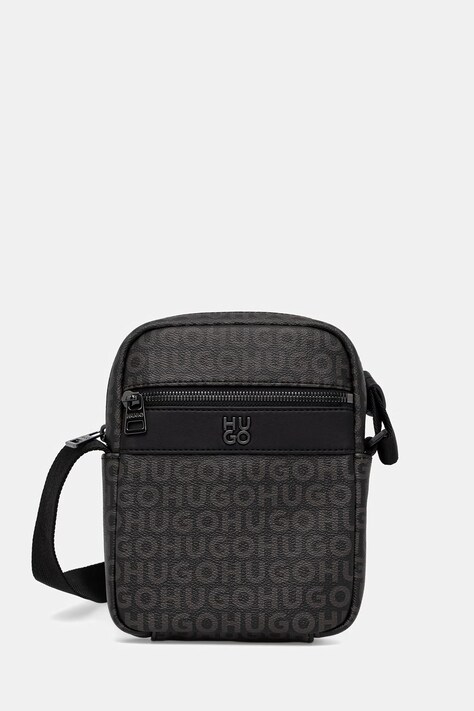 HUGO φάκελος ανδρικός από απομίμηση δέρματος Quantic μαύρος 50564307