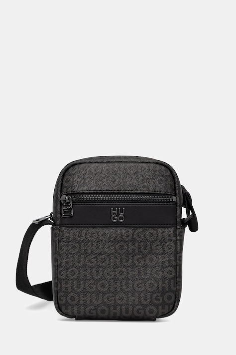 HUGO φάκελος ανδρικός από απομίμηση δέρματος Quantic μαύρος 50564307