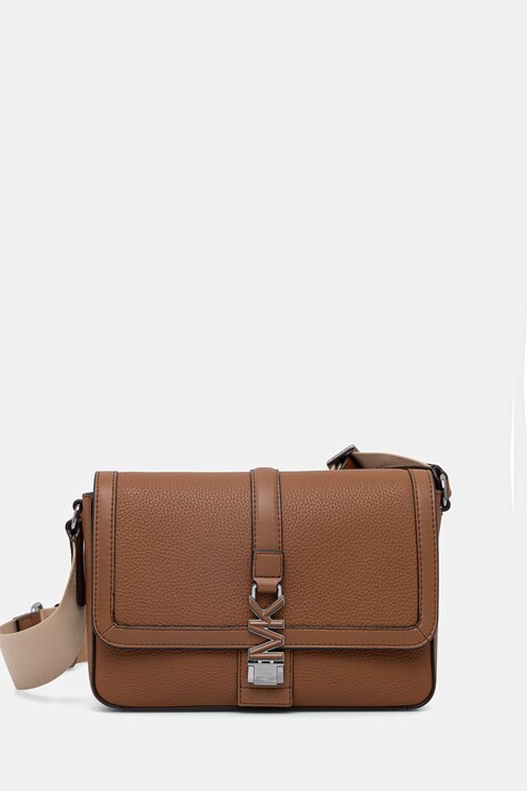 Michael Kors saszetka męska skórzana brązowa 33S6LEZM1L