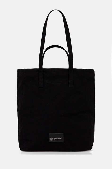 Памучна чанта Karl Lagerfeld Jeans в черно B1W50001