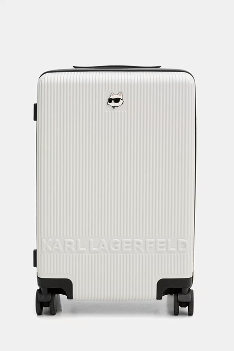 Karl Lagerfeld skořepinový kufr IKON bílý B2W30238