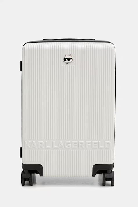 Karl Lagerfeld skořepinový kufr IKON bílý B2W30238