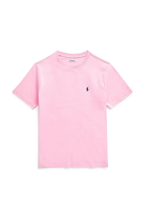 Polo Ralph Lauren t-shirt bawełniany dziecięcy kolor różowy gładki 323832904040