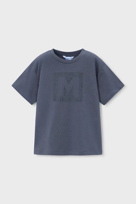 Mayoral tricou de bumbac pentru copii culoarea negru, cu imprimeu, 170