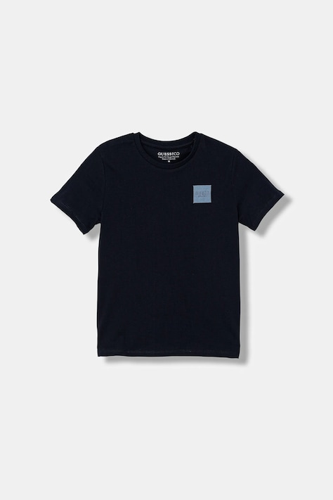 Guess t-shirt bawełniany lounge kolor granatowy z aplikacją L6RI26 K8HM4