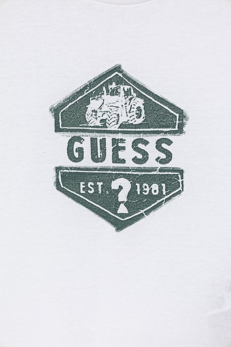 Дитяча бавовняна футболка Guess — SS26-TSB034, білий — фото 3