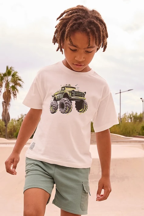 Παιδικό βαμβακερό μπλουζάκι Mayoral χρώμα: μπεζ, 3069