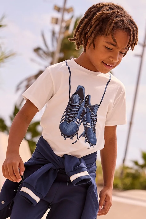 Παιδικό βαμβακερό μπλουζάκι Mayoral χρώμα: άσπρο, 3075