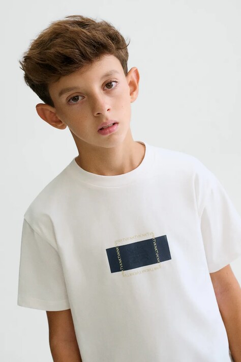 Παιδικό μπλουζάκι Mayoral χρώμα: άσπρο, 6028