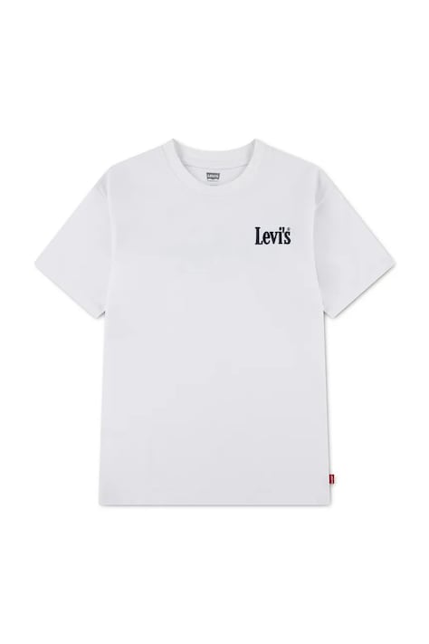 Levi's t-shirt dziecięcy CLASSIC AND CLEAN TEE kolor biały gładki 8EP758