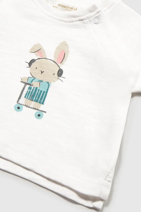 Бавовняна футболка для немовлят Mayoral Newborn 2-pack — фото 4