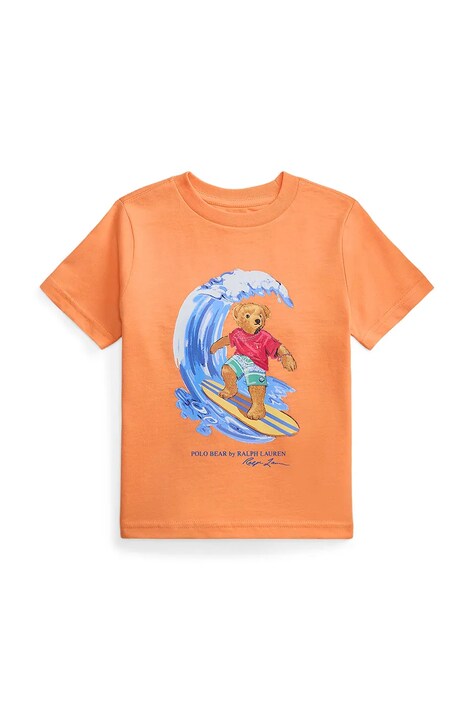 Polo Ralph Lauren T-shirt dziecięcy bawełniany pomarańczowy 322B13589001