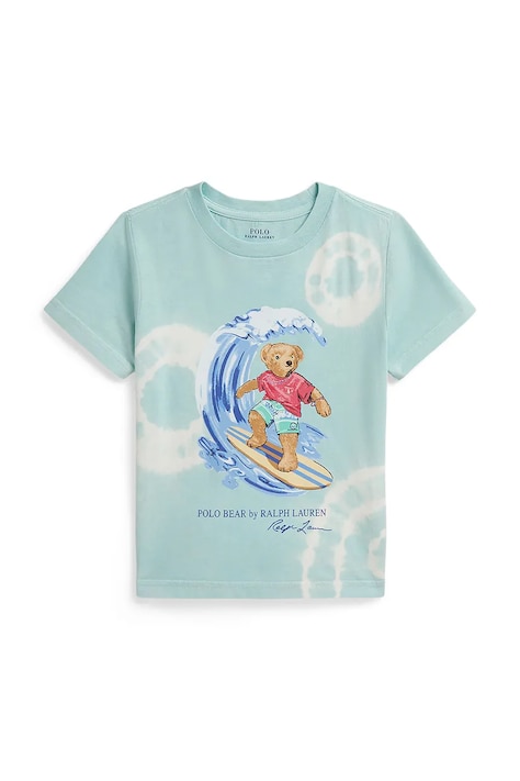 Polo Ralph Lauren t-shirt παιδικό βαμβακερό μπλε 322B13595001