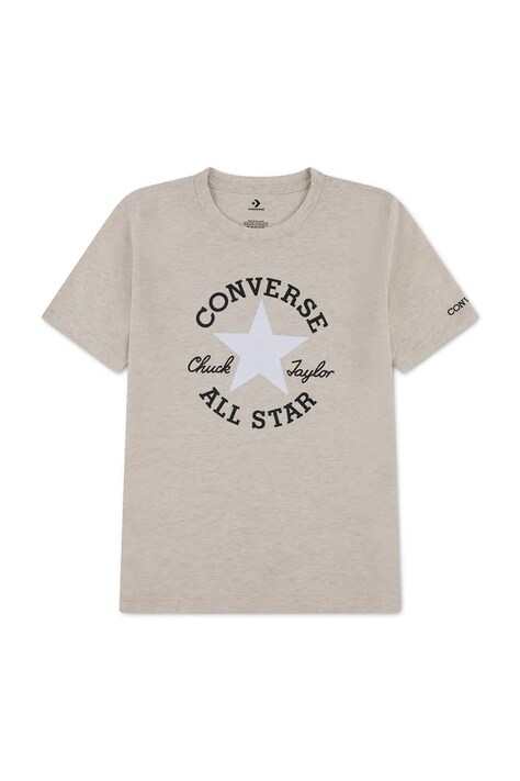 Converse t-shirt dziecięcy kolor beżowy z nadrukiem 9CD483
