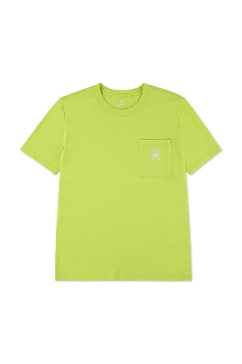 Converse t-shirt dziecięcy kolor zielony z nadrukiem 9CH485