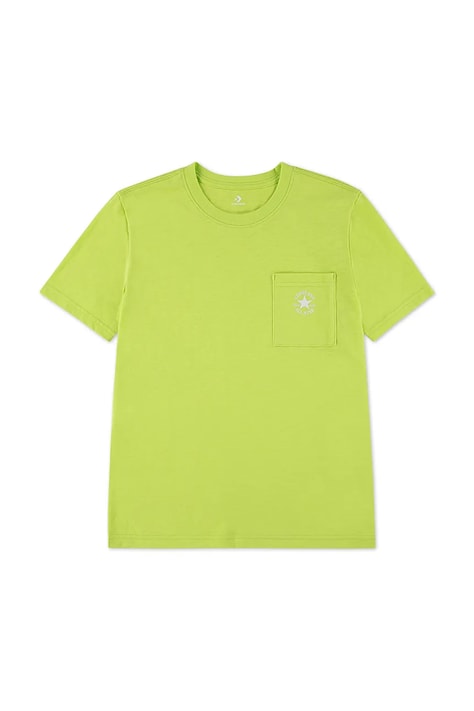 Converse t-shirt dziecięcy kolor zielony z nadrukiem 9CH485