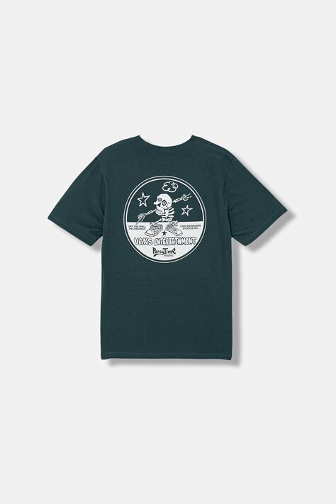 Vans gyerek pamut póló türkiz, nyomott mintás, VN000VX8FRJ1