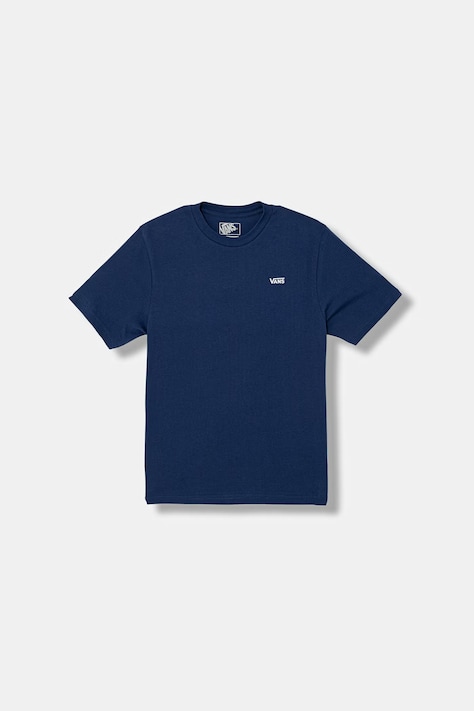 Detské bavlnené tričko Vans tmavomodrá farba, s potlačou, VN0A4MQ3FOB1