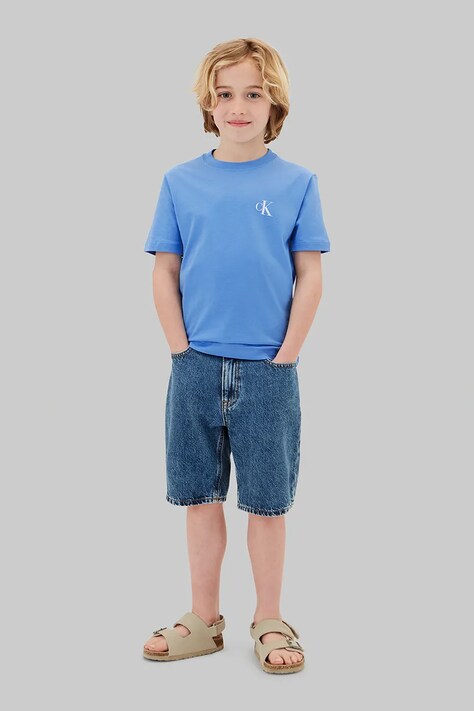Calvin Klein Jeans T-shirt dziecięcy bawełniany 2-pack beżowy LVCKSJA45B
