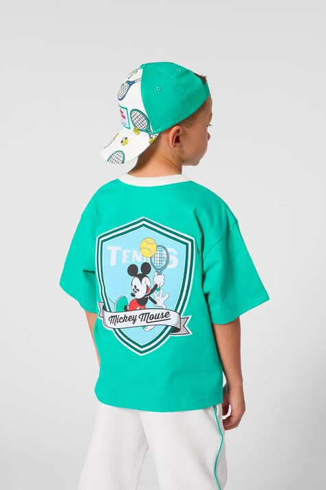 Marc Jacobs t-shirt bawełniany dziecięcy kolor zielony z nadrukiem W60762