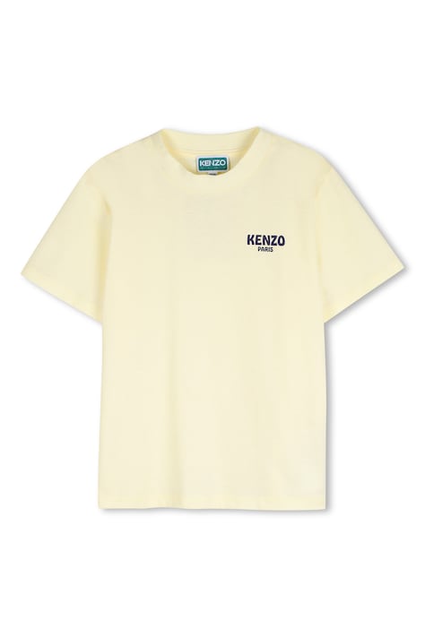 Dječja pamučna majica kratkih rukava Kenzo Kids boja: žuta, s tiskom, K61669