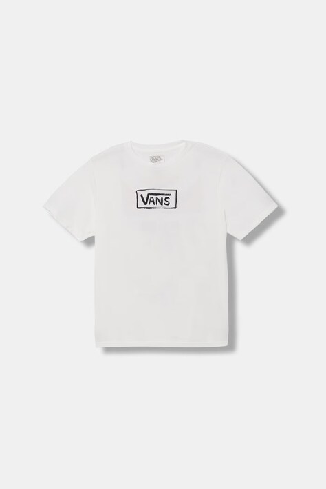 Vans t-shirt dziecięcy bawełniany biały VN000TC9WHT1