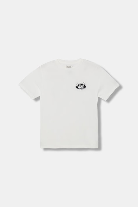 Vans t-shirt dziecięcy bawełniany biały VN000VW4WHT1