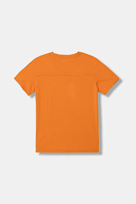 Guess t-shirt bawełniany dziecięcy kolor pomarańczowy gładki L6GI02 K8HM4