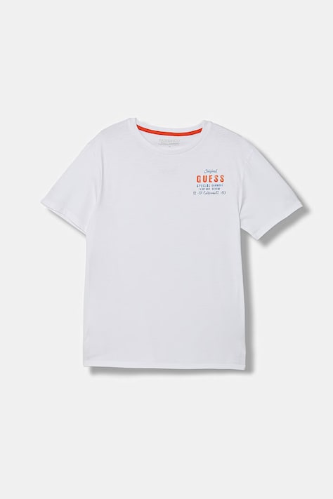 Guess T-shirt dziecięcy bawełniany biały L6GI21 K8HM4