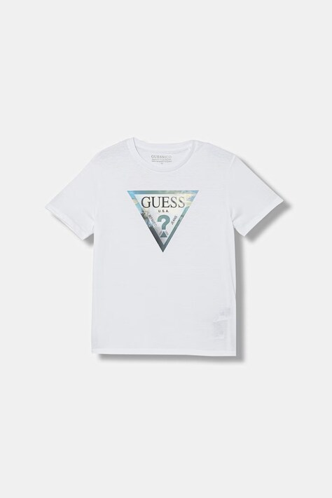 Guess t-shirt dziecięcy bawełniany biały L6GI25 K8HM4