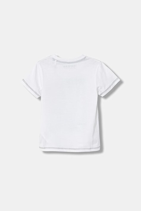Guess t-shirt bawełniany dziecięcy kolor biały z nadrukiem N6GI07 K8HM4