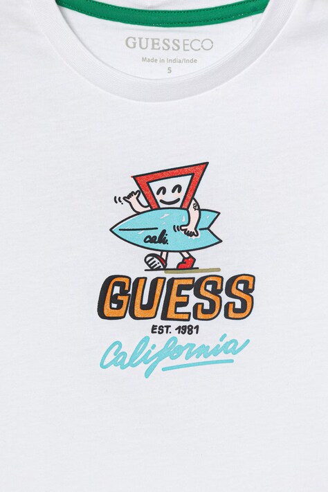 Guess t-shirt dziecięcy bawełniany biały N6GI12 K8HM4