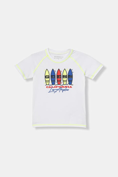 Guess t-shirt dziecięcy bawełniany biały N6GI19 K8HM4