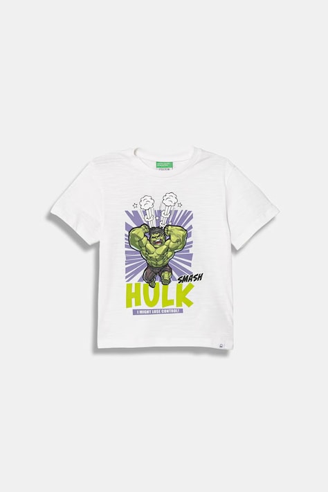 Detské bavlnené tričko United Colors of Benetton biele 3SDLG10ML