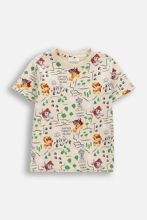 Coccodrillo T-shirt παιδικό βαμβακερό μπεζ LICENCE BOY